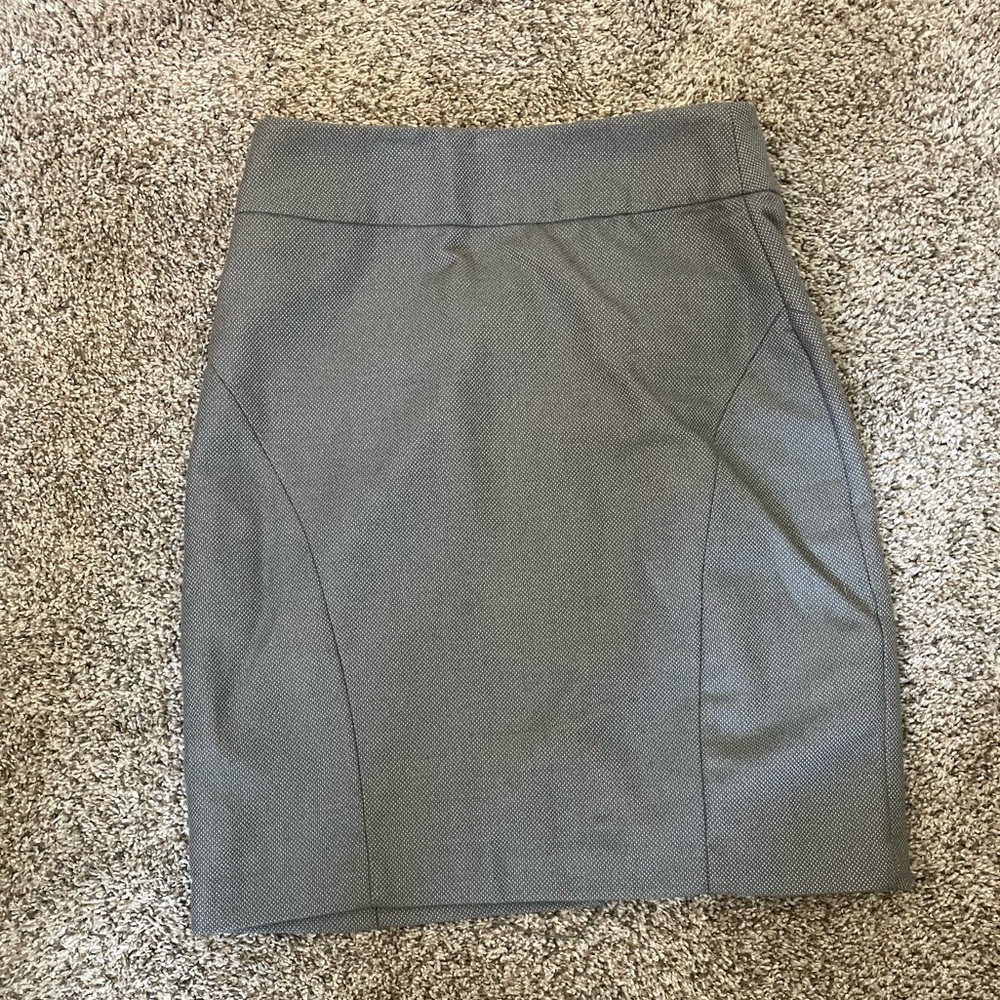 Gray Pencil Skirt